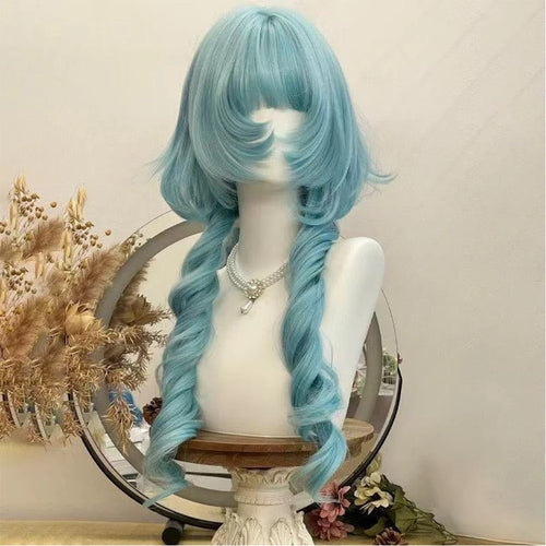 Double Curly Ponytail Wig Fluffy Curling Clip Perona Cosplay Wig for Women Christmas Party Natural Synthetic Hair Heat Resistant