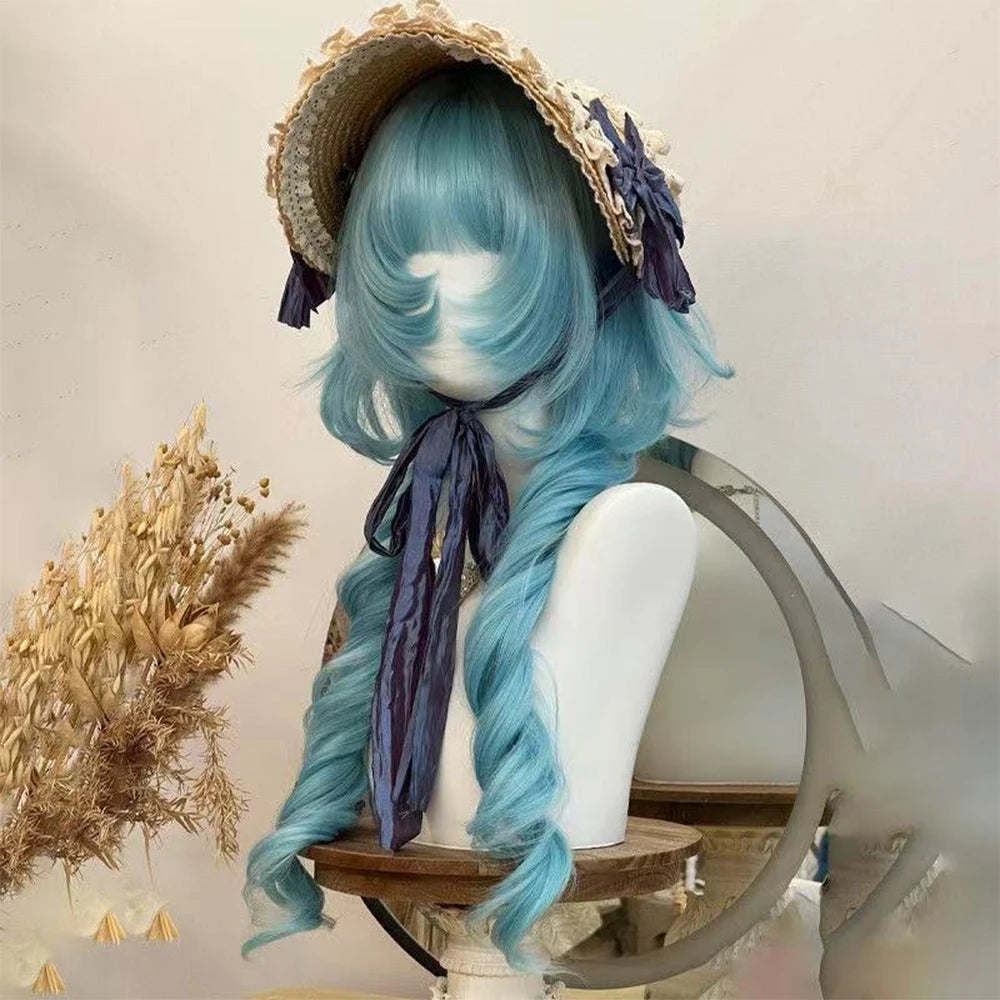 Double Curly Ponytail Wig Fluffy Curling Clip Perona Cosplay Wig for Women Christmas Party Natural Synthetic Hair Heat Resistant